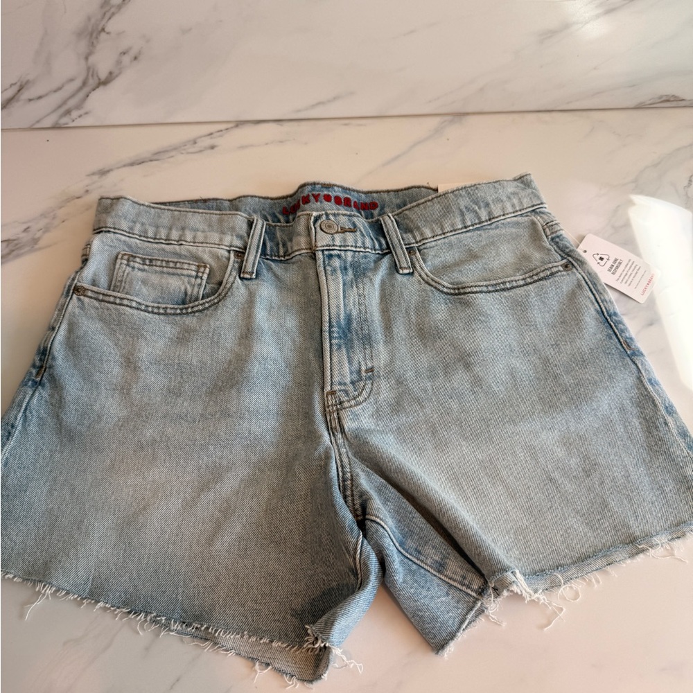 Lucky brand blue light wash jean shorts